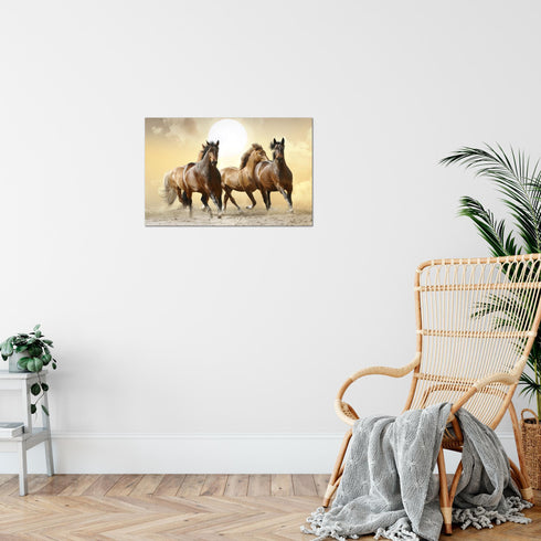 Wandbilder Wohnzimmer XXL Pferde Moderne Bilder Tiere